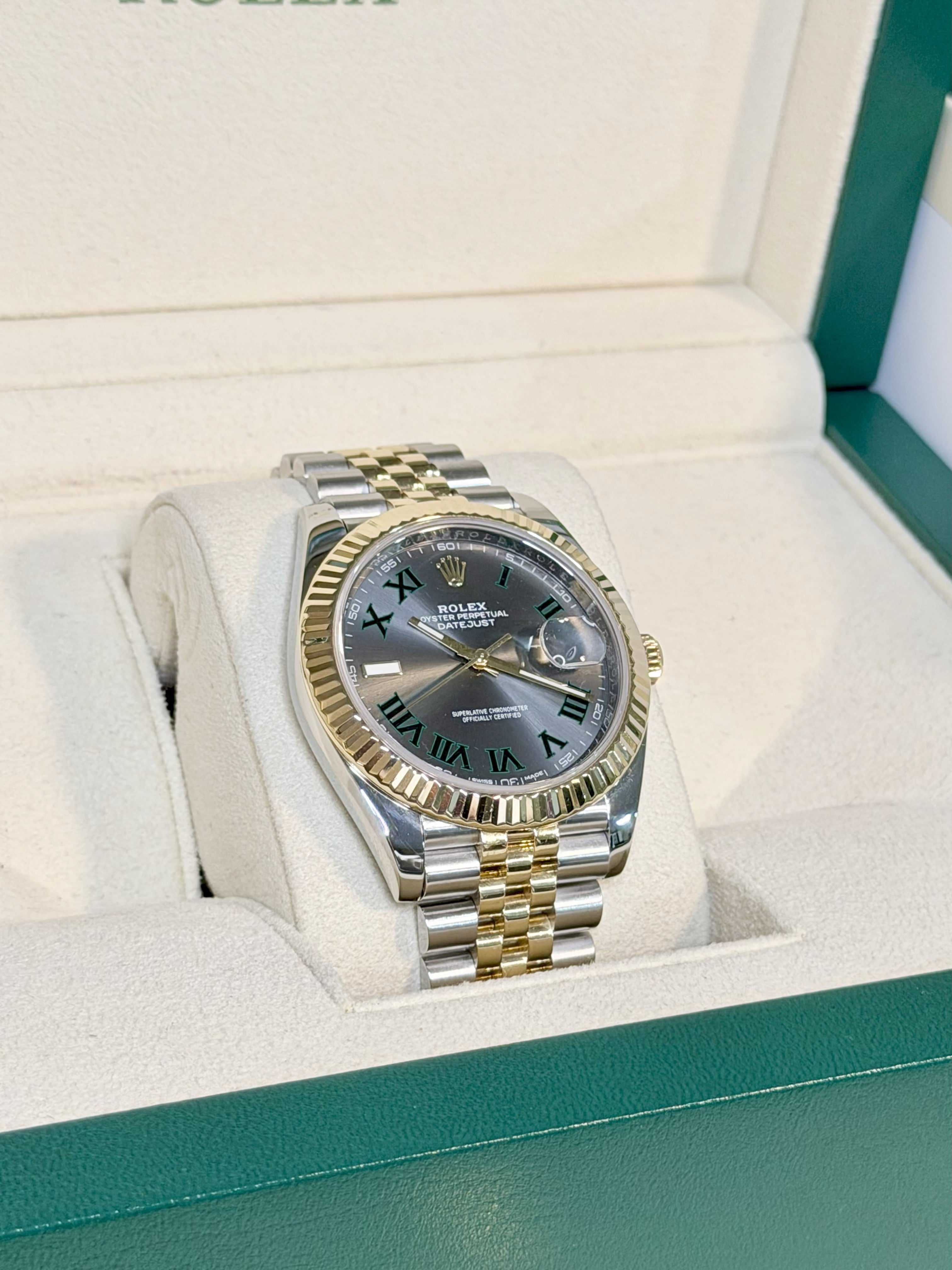 Rolex Datejust 41 “Wimbledon” – 2020 – Two-Tone – Mint Condition – Full Set