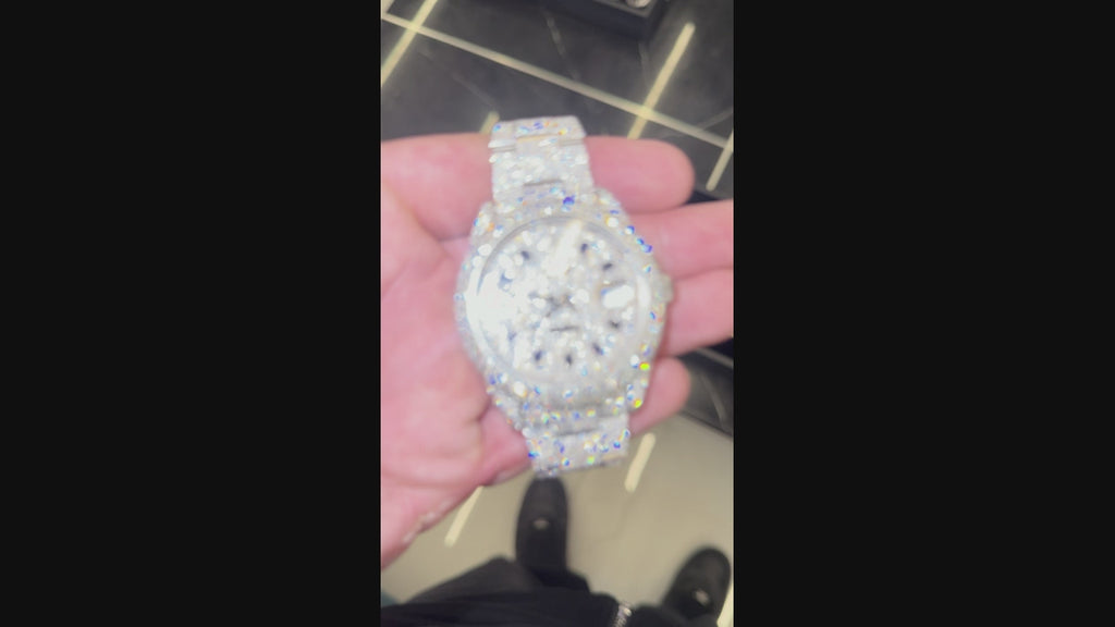 Rolex Datejust 41 Bustdown fully Iced out